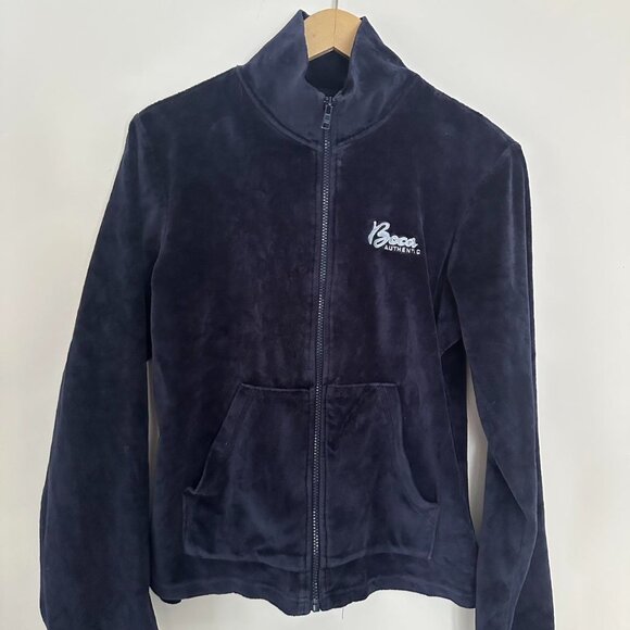 Vintage Y2K Boca Athletic Velvet Track Jacket - Picture 2 of 7